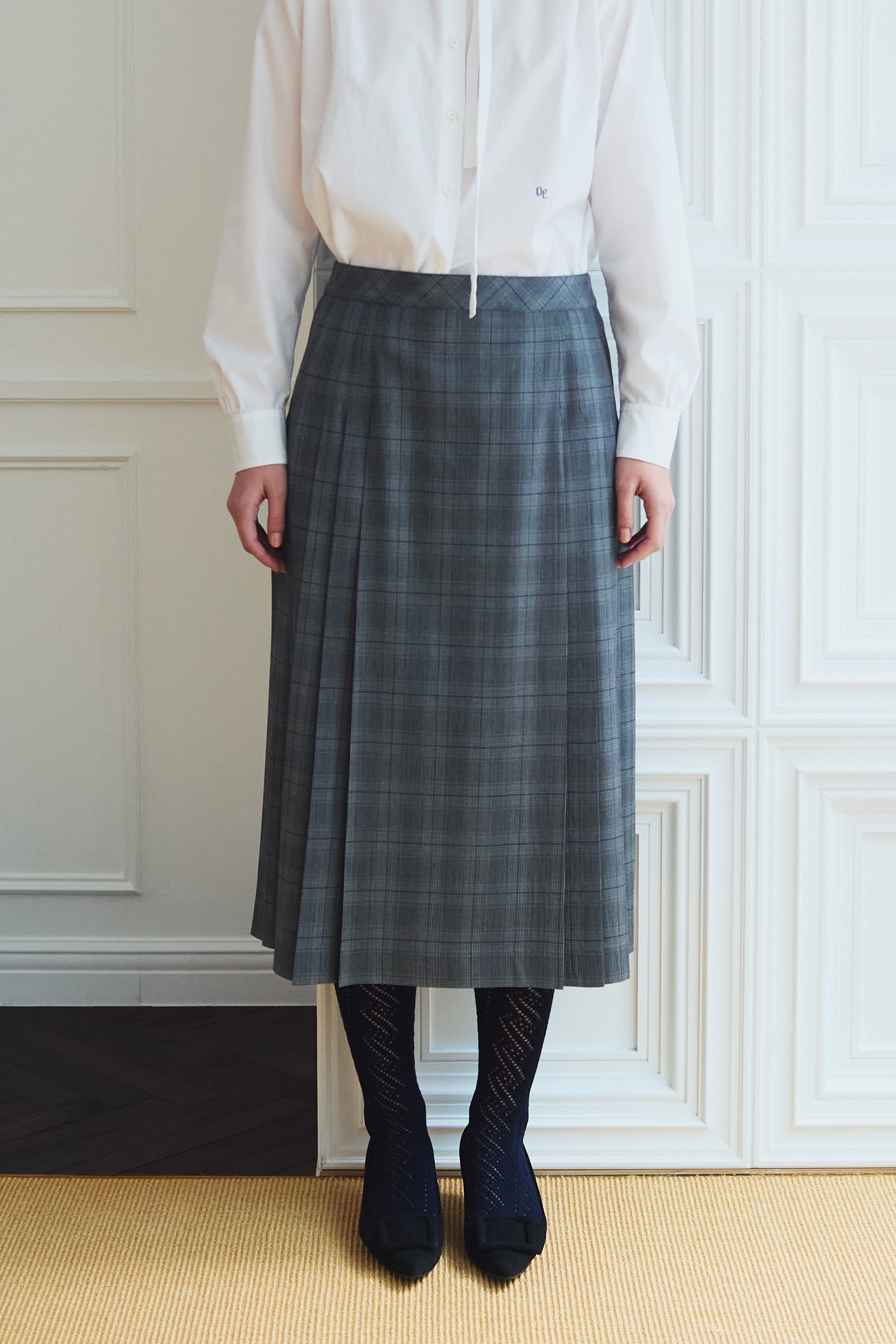 レディス 42 プリーツスカート グレー Piana Loro スカート Piana Loro | スカート
