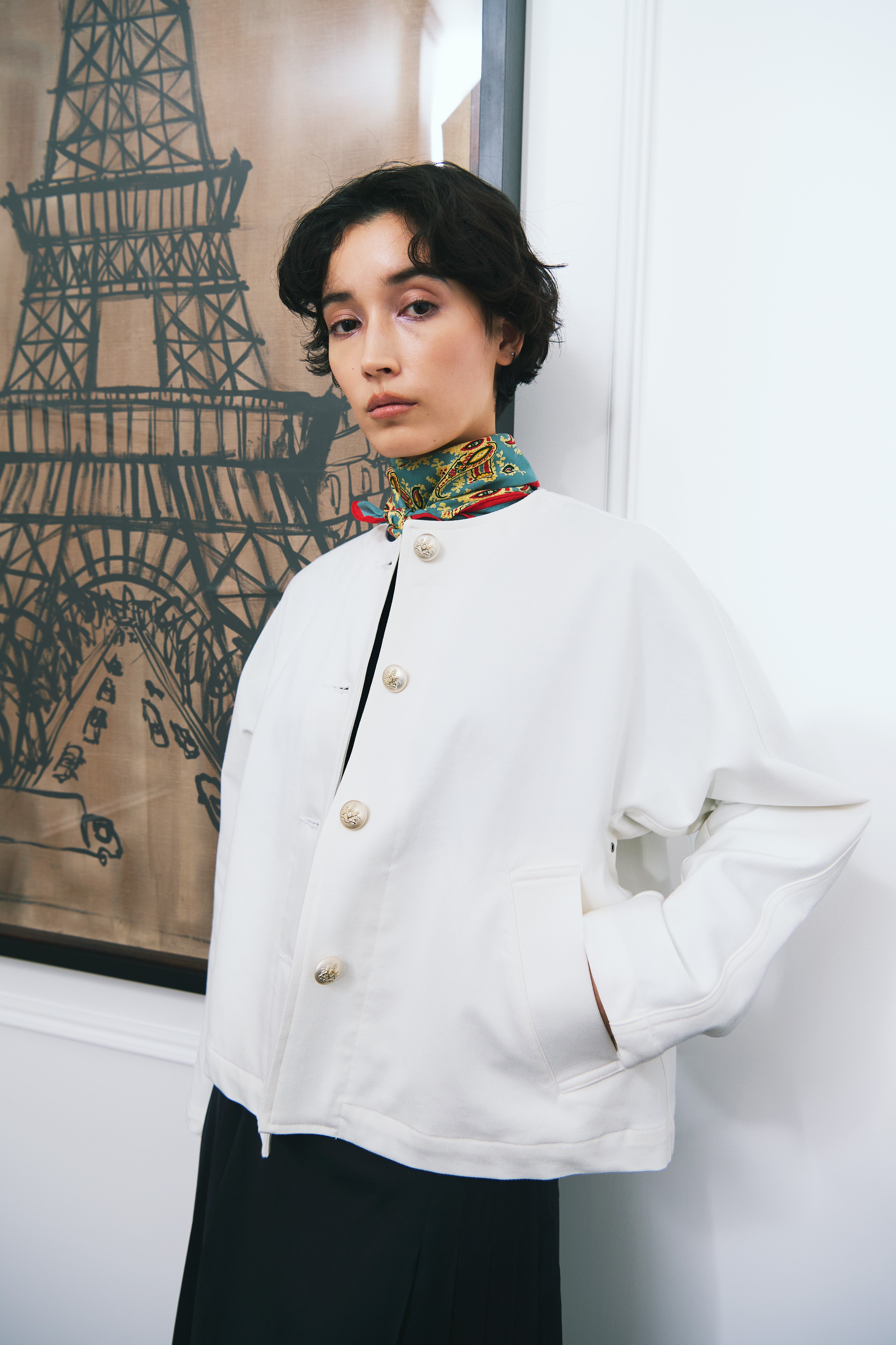 デニムブルゾン