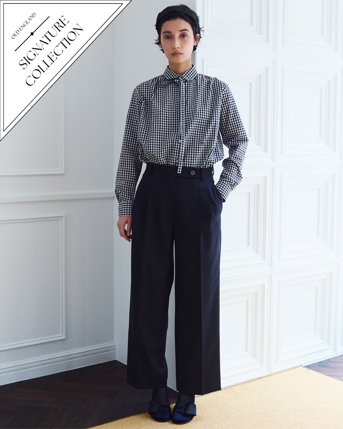 Loro Piana ワイドテーパード パンツ