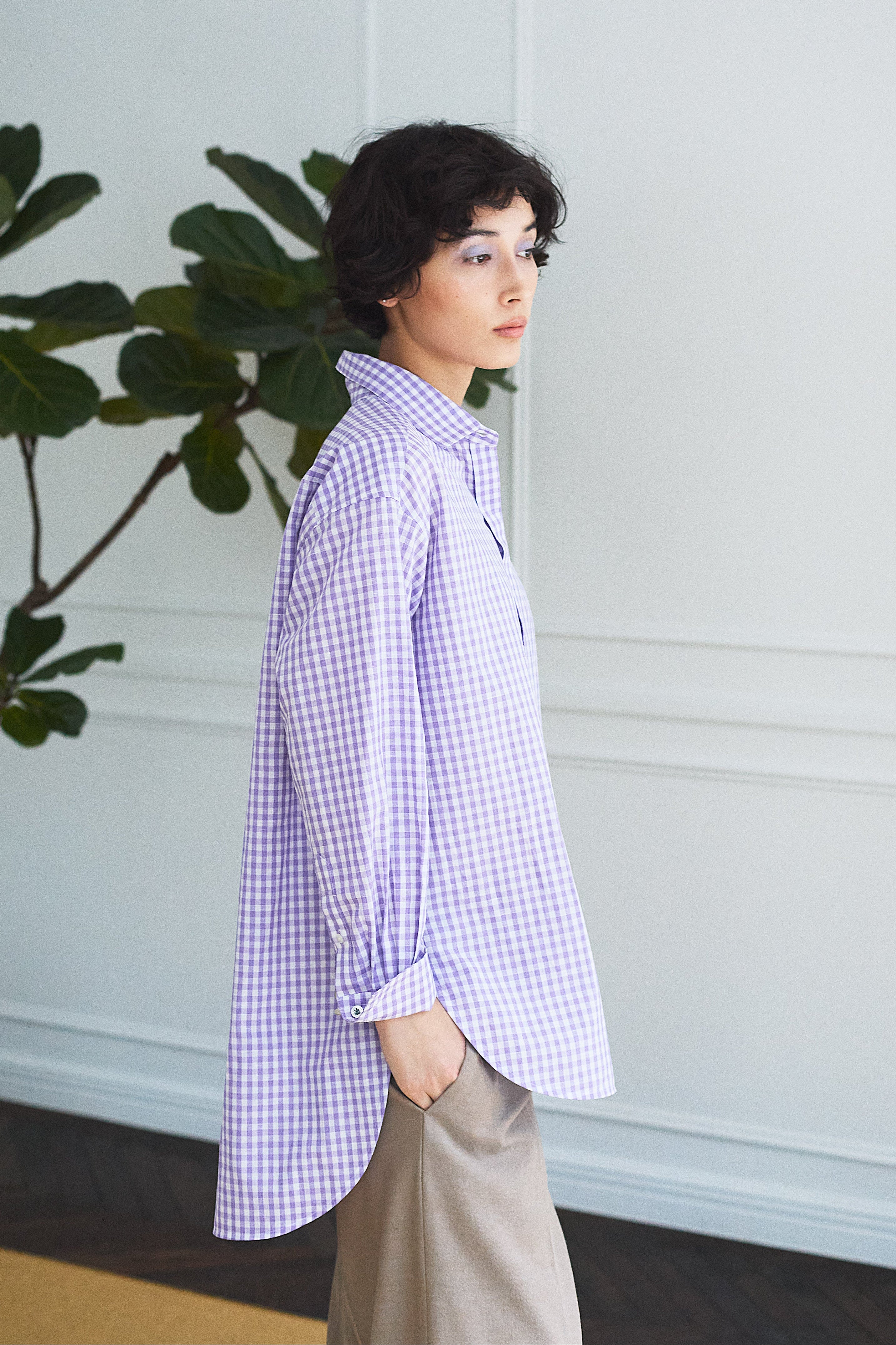 リネンチュニックビックシャツ