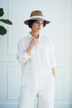 リネンチュニックビックシャツ