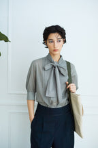 ジンタンドット　ボウタイブラウス