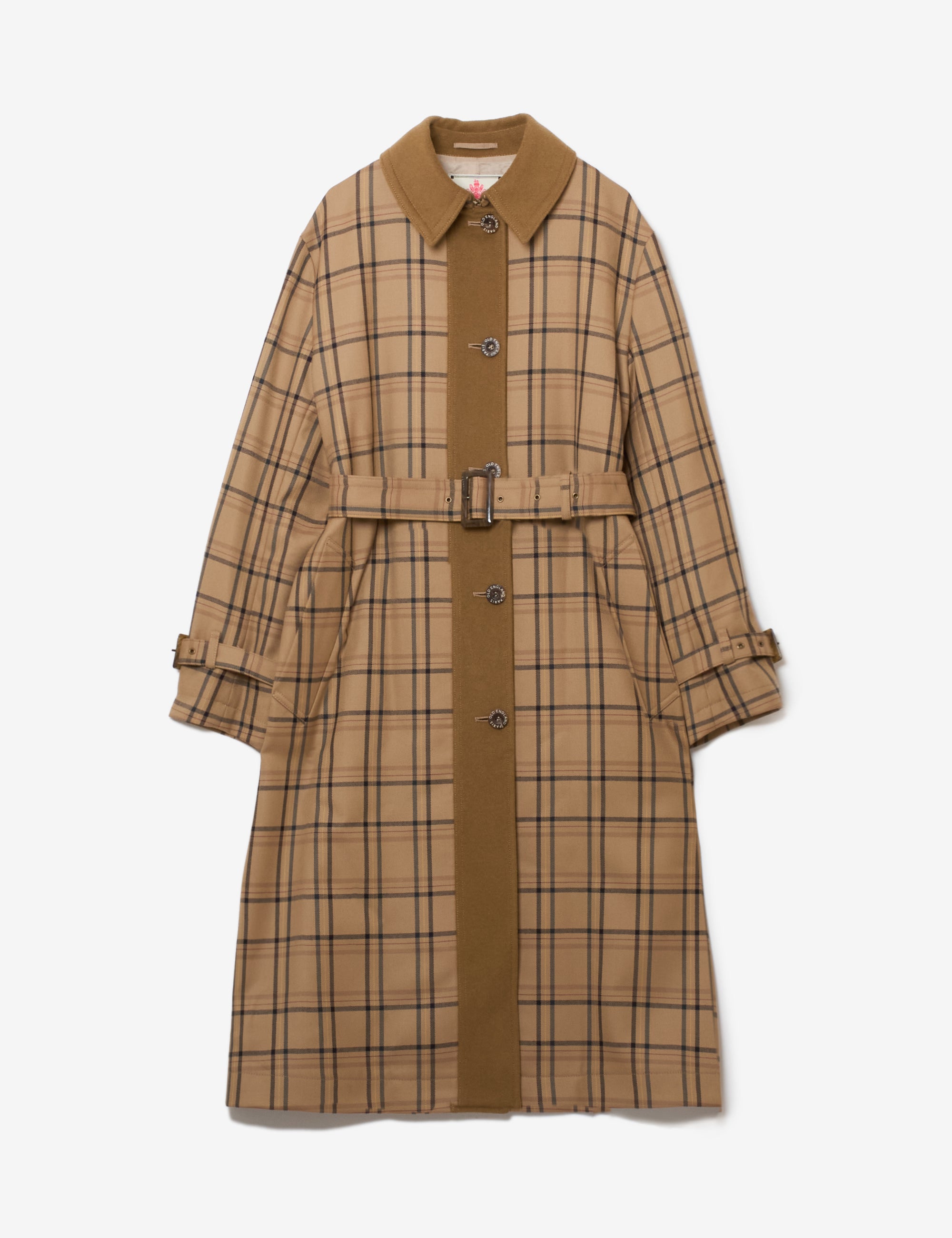 ハウスチェックロングコート