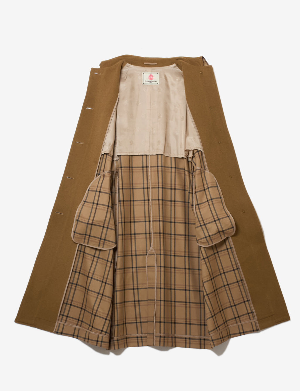 ハウスチェックロングコート